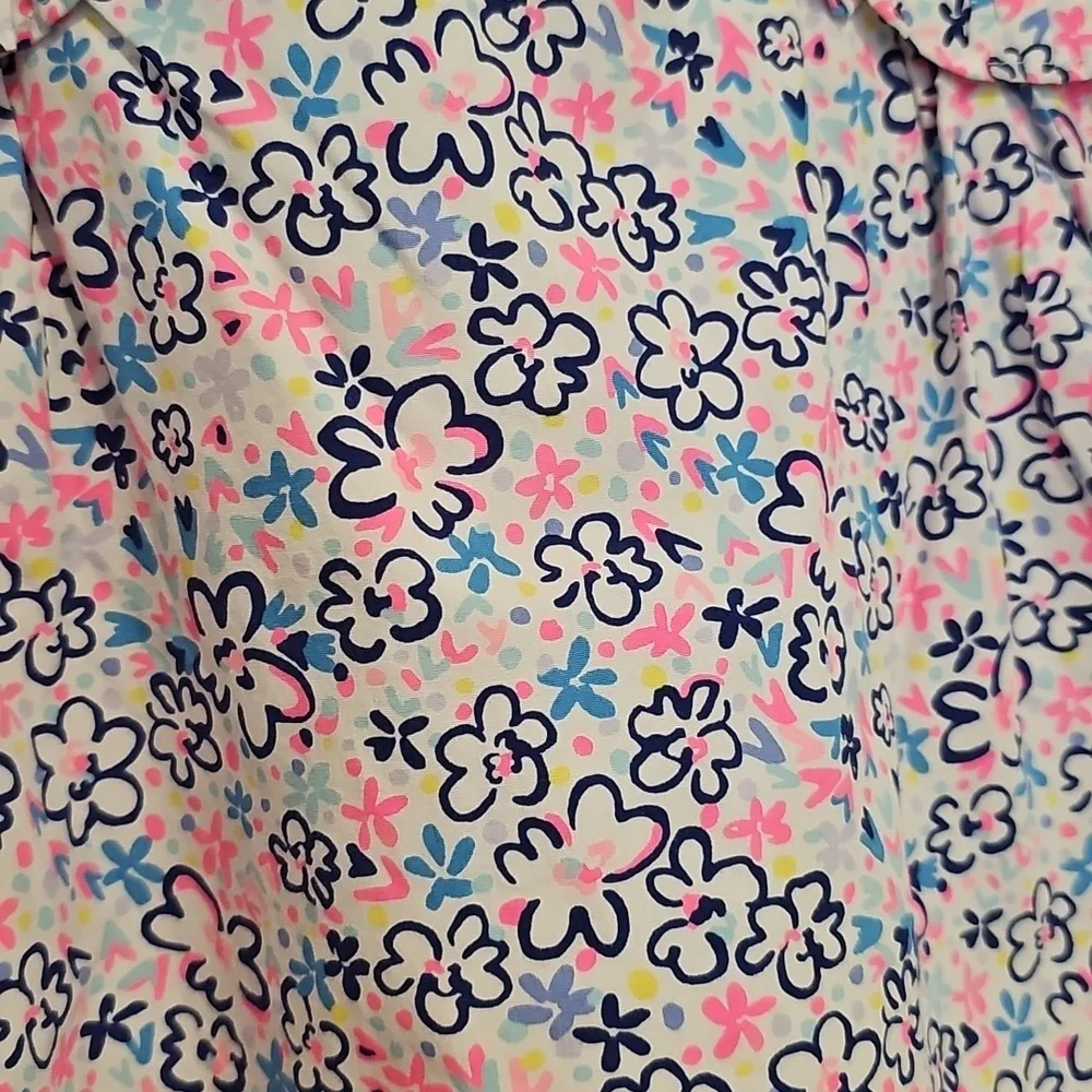 Lilly Pulitzer 3 3t Floral Bright Pink Amia Dress